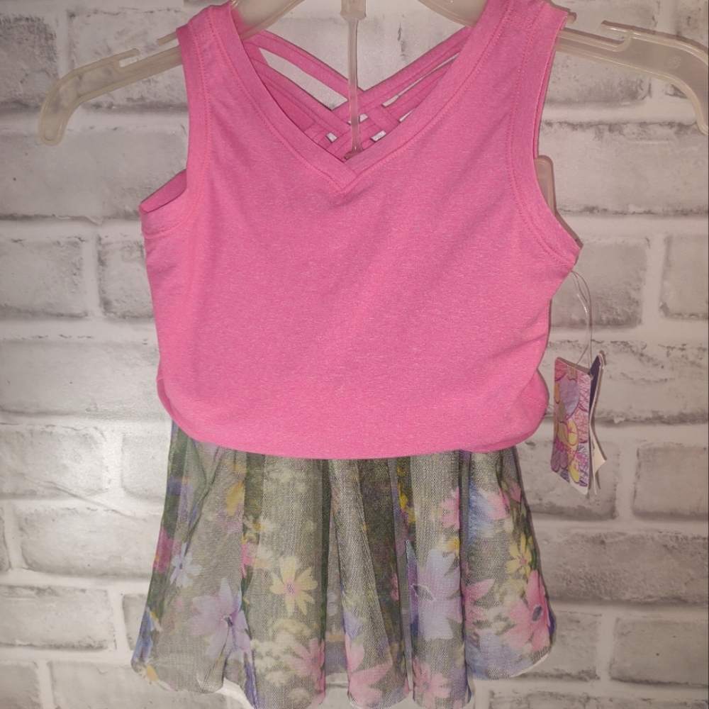 3T Pink Tank Top Disney Tulle Skirt
